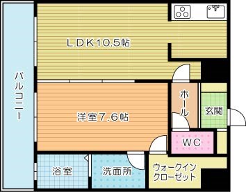 MOJI MID AIR (門司ミッドエア)  405号室 間取り