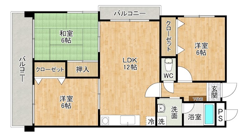 デニエ守恒 304号室 間取り