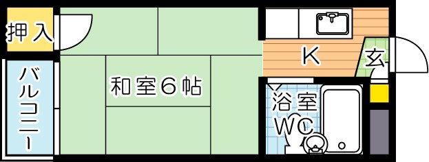 シャトレ藤田  202号室 間取り