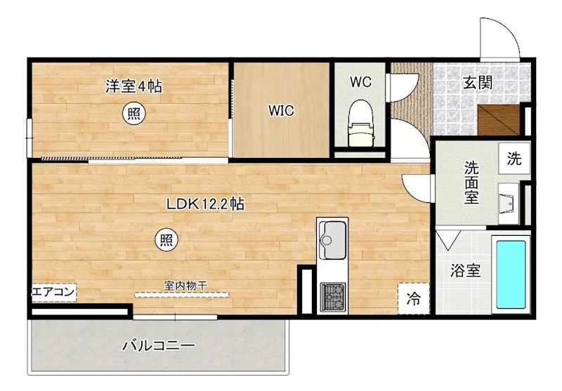 Hau&rsquo;oli　Residence（ハウオリレジデンス） 103号室 間取り
