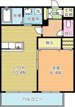 アクシア南若園 203号室 間取り