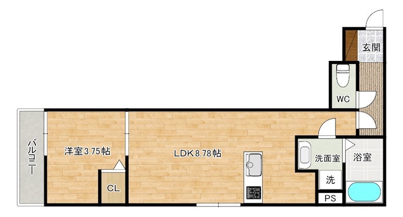 プルミエール  302号室 間取り