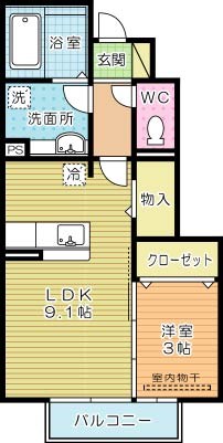 メゾンプランタニエールキャトル 105号室 間取り