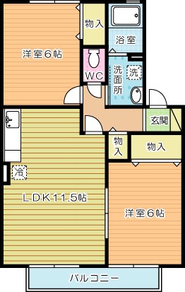 グランドメゾン 207号室 間取り