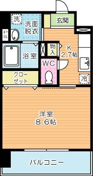 グラーツィア畠中 403号室 間取り