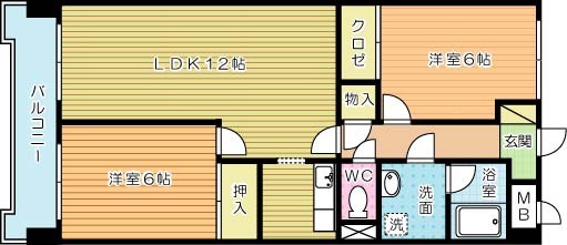 サンロイヤル幸 303号室 間取り