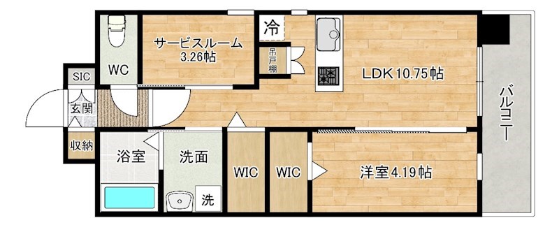 ALiSS堺町（アリス堺町） 701号室 間取り