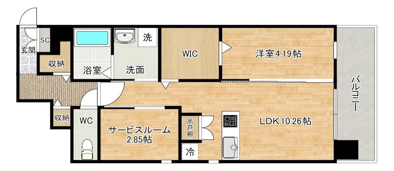 ALiSS堺町（アリス堺町） 203号室 間取り