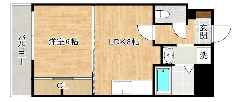 ＨＩＴ ＳＵＮＡＴＳＵ Ｂ.Ｌ.Ｄ（ヒット砂津ビル） 204号室 間取り