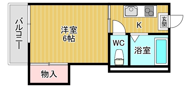 コーポみゆき 204号室 間取り