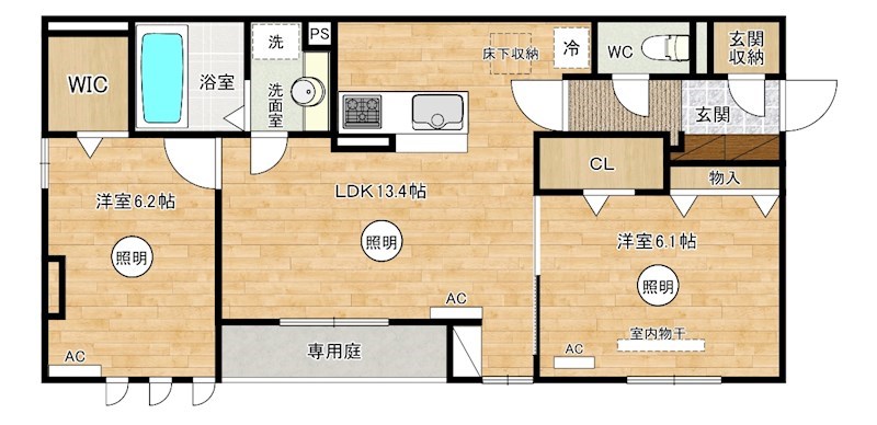 Ｄ-ＲＯＯＭ貴船 101号室 間取り
