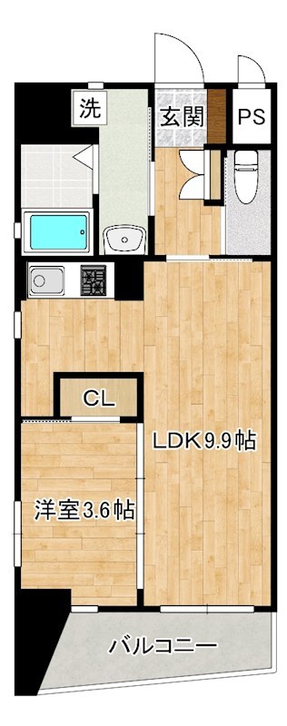 ＭＧＡ城内 401号室 間取り