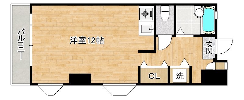 第２imビル 201号室 間取り