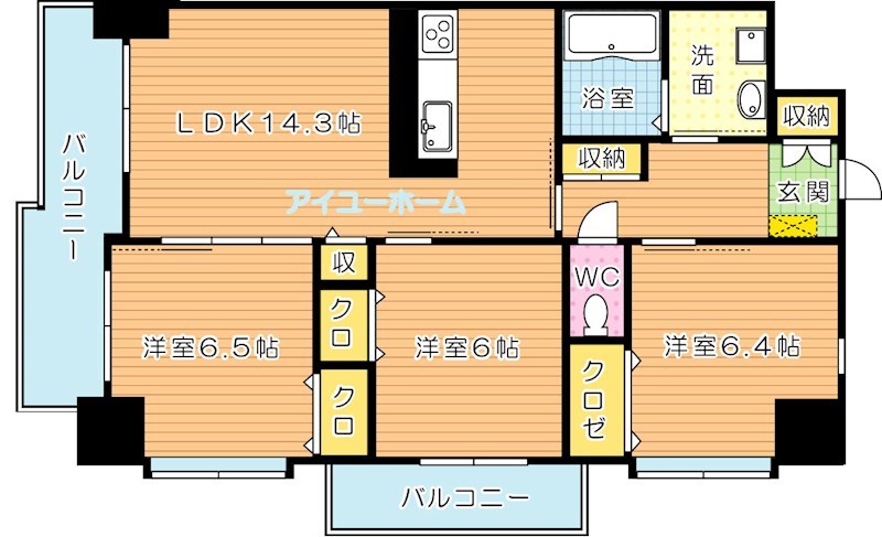 TGボナール浅川台　A棟 間取り図