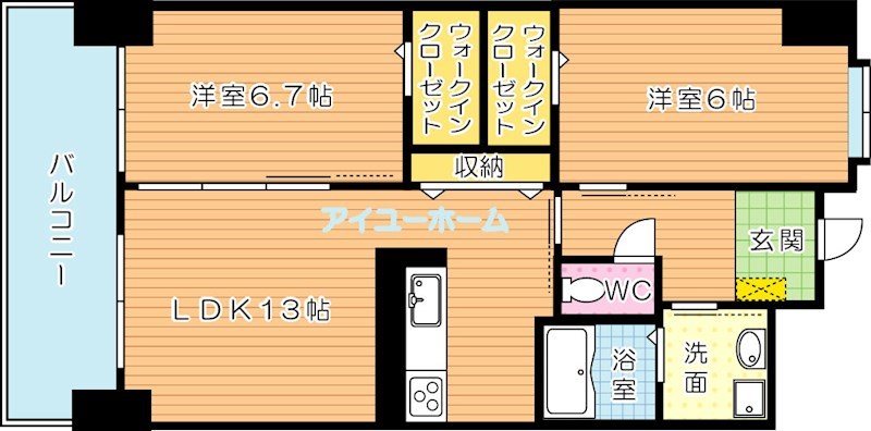 TGボナール浅川台　A棟 間取り図