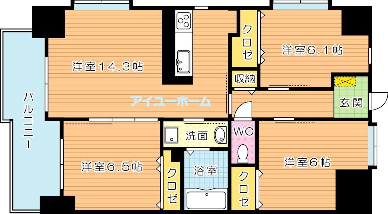 TGボナール浅川台　A棟 間取り図