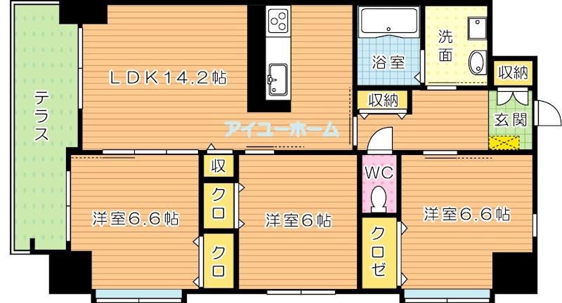 TGボナール浅川台　A棟 間取り図