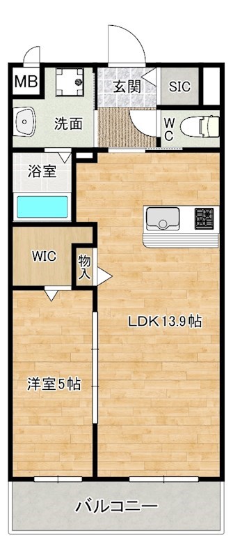 CITRUS　TREE（シトラス　ツリー） 107号室 間取り