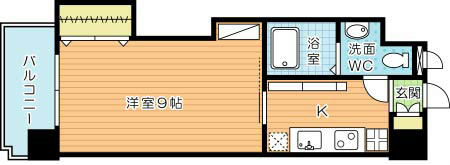 プレステージデルエアポート 1002号室 間取り