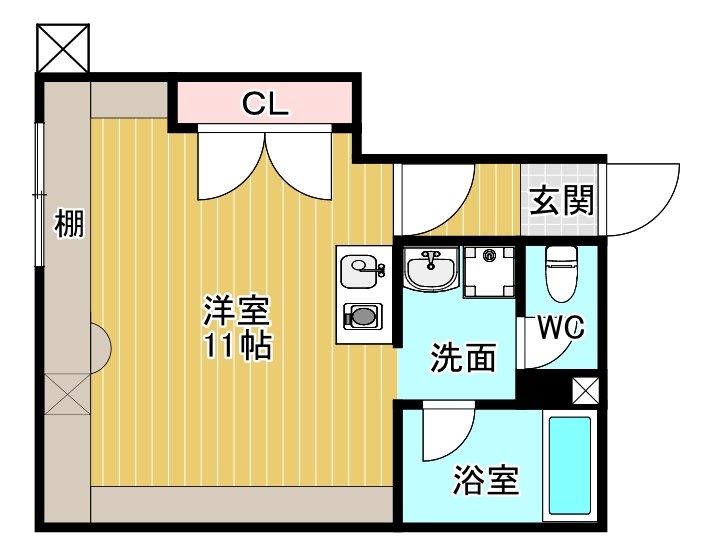 ｍａｉｓｏｎ　ｄｅ　ＨＡＮＡＺＯ 203号室 間取り