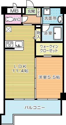 グランドコート時悠館  203号室 間取り