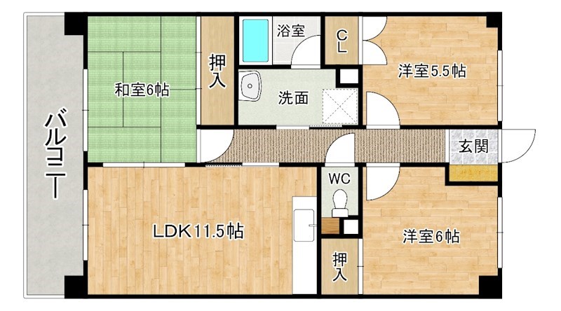 アブニール篠崎第二ビル 303号室 間取り