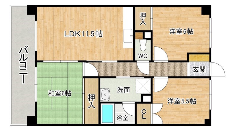 アブニール篠崎第二ビル 302号室 間取り