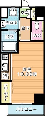 Studie KOKURA NORTH(スタディ小倉ノース)  703号室 間取り