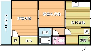 コーポニシカワ  間取り図