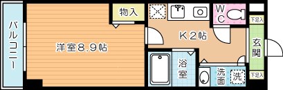 スペースタキ  305号室 間取り