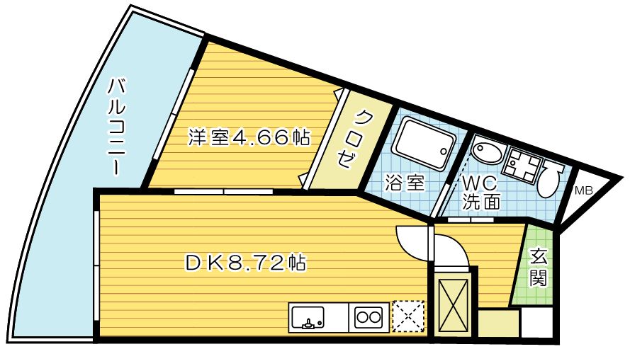 BRIS中井 (ブリス中井) 505号室 間取り