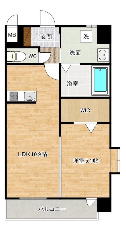 Tパーク歯大前 301号室 間取り