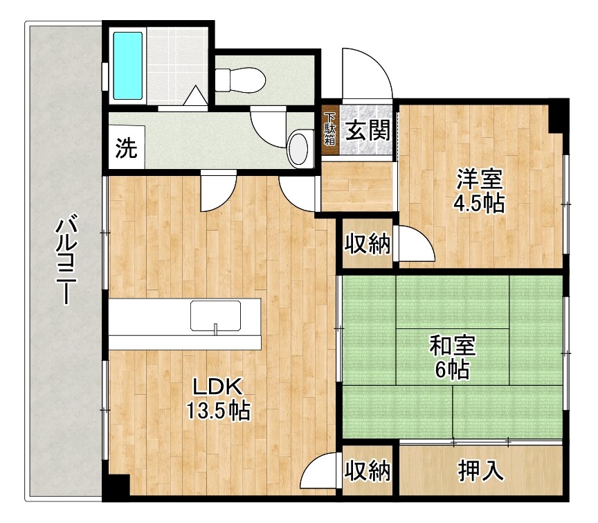 寿ビル 404号室 間取り