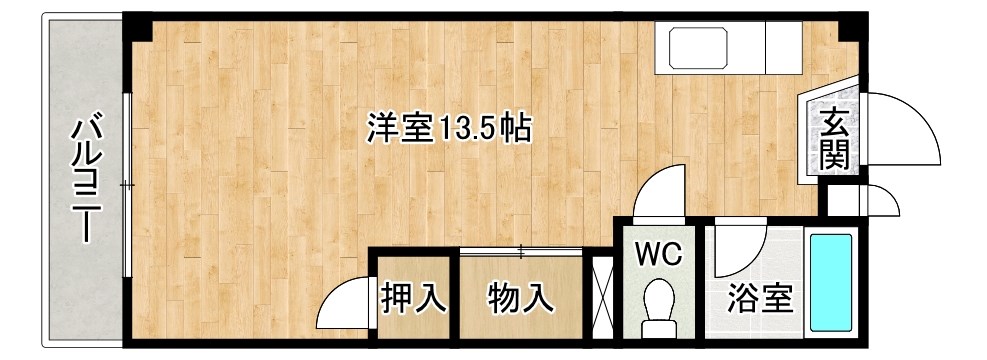 末廣ハイツ 303号室 間取り