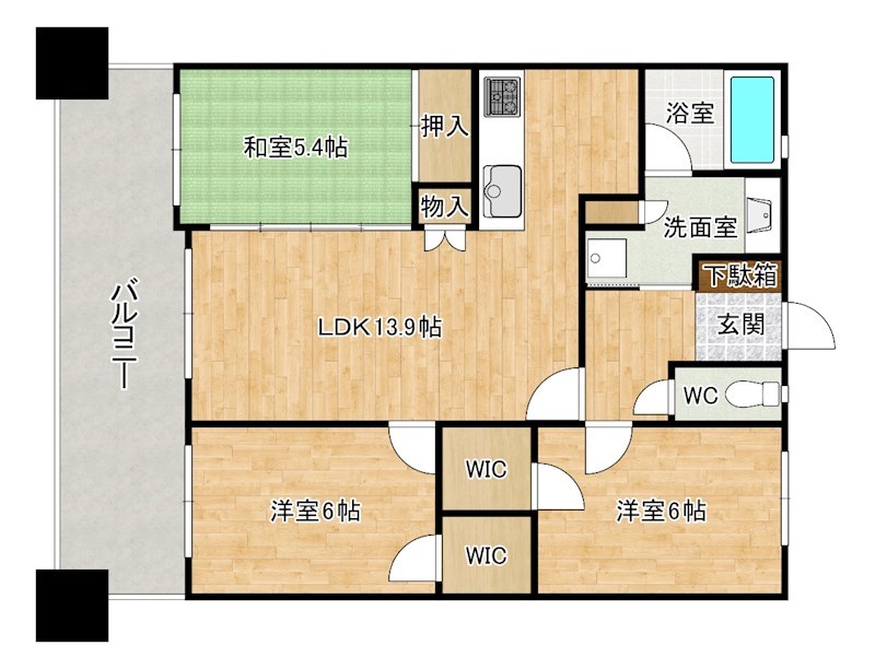 ポレスタータワー大手町リーモ(分譲賃貸) 702号室 間取り