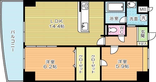 ＤＡＺＺＬＥ霧ケ丘（ダズル霧ケ丘） 間取り図