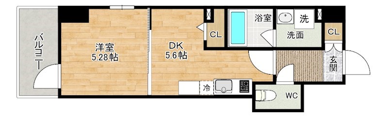 レニター小倉サンライズビュー 301号室 間取り