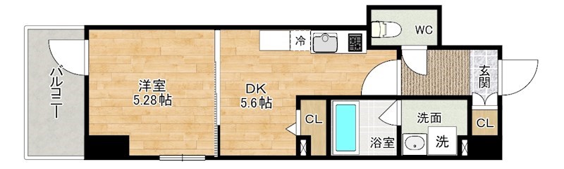 レニター小倉サンライズビュー 306号室 間取り