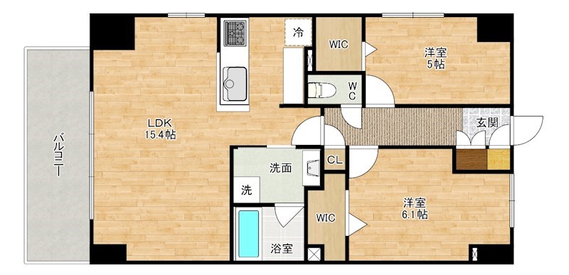 レニター小倉サンライズビュー 間取り図