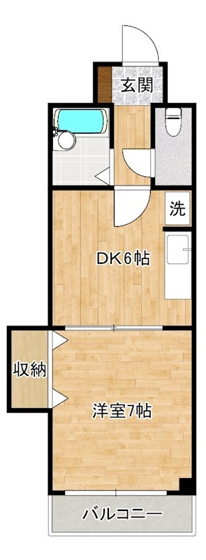 グランドアイ小倉 305号室 間取り
