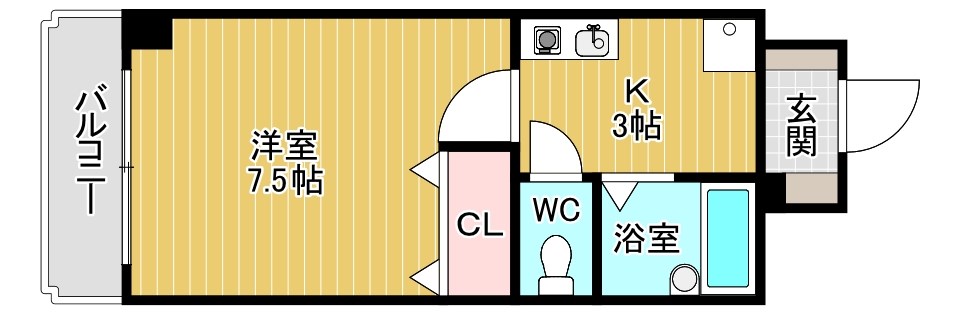 サニーライトビル 703号室 間取り