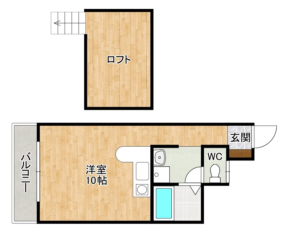 ボナール久 706号室 間取り
