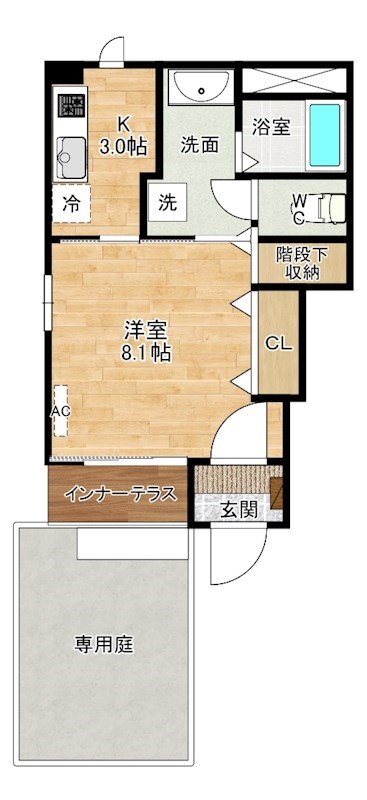 レガシーコートⅡ 101号室 間取り