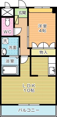 COUNTORY HOUSE YOSHIHO(カントリーハウスヨシホ)  201号室 間取り