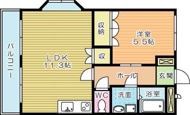 サニーヒルズ 105号室 間取り