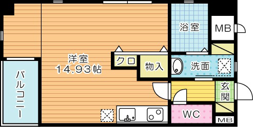 サンシャインⅢ 402号室 間取り