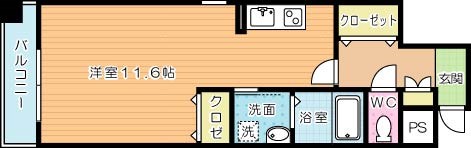 Plaisir (プレジール) 301号室 間取り