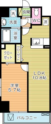 アイランド中津口 間取り図