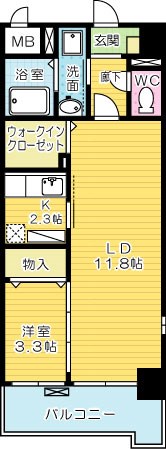 EVER GREEN O（エヴァーグリーンＯ） 501号室 間取り