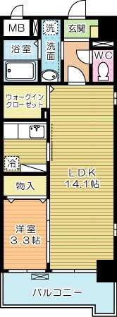 EVER GREEN O（エヴァーグリーンＯ） 501号室 間取り